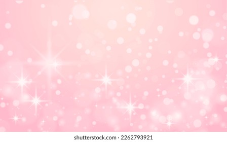 
A sparkling background inspired by spring. Beautiful pink background illustration. Ball blur. particle.