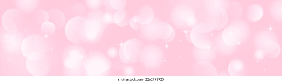 
A sparkling background inspired by spring. Beautiful pink background illustration. Ball blur. particle.