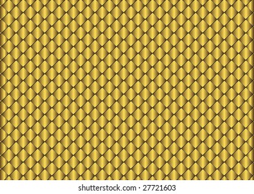 Sparkling background from small golden rhombuses (vector)