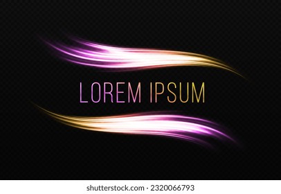 Sparkling banner template. Luxury design for discount, sales and greeting card. Magic glowing object for banner.