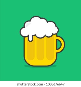 sparkling beer mug