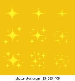 Sparkling black and white symbol vector A set of original sparkling starter icons, a shiny shine, light effect stars,shiny flash,decoration twinkle,Glowing light effect  and bursts collection Vector