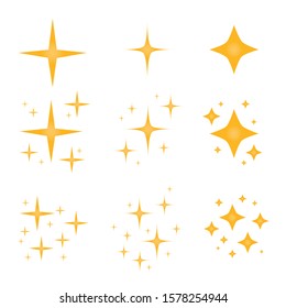 Sparkling black and white symbol vector A set of original sparkling starter icons, a shiny shine, light effect stars,shiny flash,decoration twinkle,Glowing light effect  and bursts collection Vector