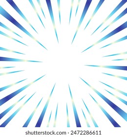 Sparkling blue gradient focus lines