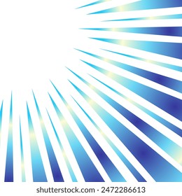 Sparkling blue gradient focus lines
