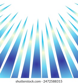 Sparkling blue gradient focus lines