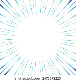 Sparkling blue gradient focus lines