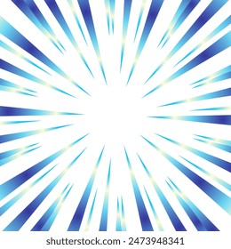 Sparkling blue gradient focus lines