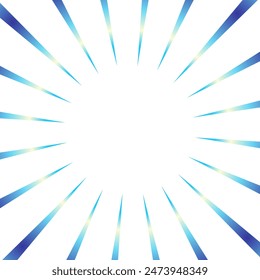 Sparkling blue gradient focus lines