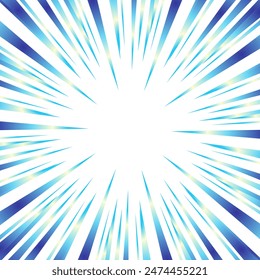Sparkling blue gradient focus lines
