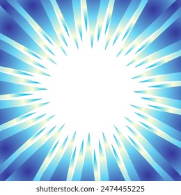 Sparkling blue gradient focus lines