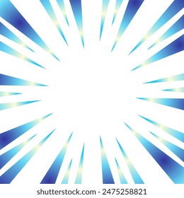 Sparkling blue gradient focus lines