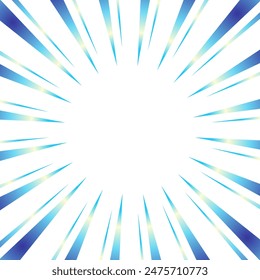 Sparkling blue gradient focus lines