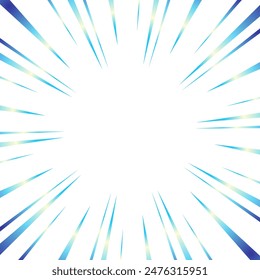 Sparkling blue gradient focus lines