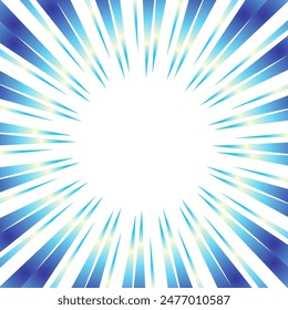Líneas de enfoque de degradado azul brillante
