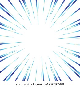 Glänzende blaue Farbverlaufsfokuslinien