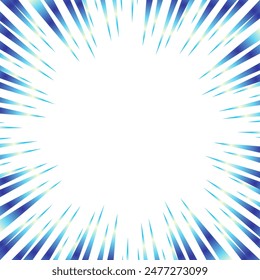 Líneas de enfoque de degradado azul brillante