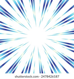 Líneas de enfoque de degradado azul brillante