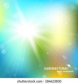 Sparkling bokeh background. Seasonal topic. Eps 10 vector illustration. Used transparency layers and mesh. Easy editable layout