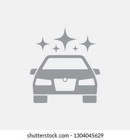Sparkling car concept icon