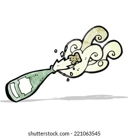 sparkling champagne cartoon