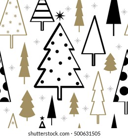 sparkling christmas tree pattern