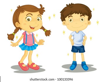 Girl Boy Clipart Images Stock Photos Vectors Shutterstock