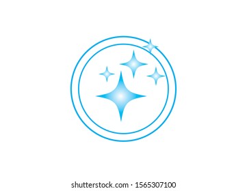 Sparkling Cleanliness Symbol A Fresh and Pristine Design for Hygiene and Purity Concepts