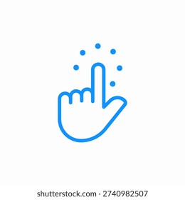 sparkling click icon sign vector