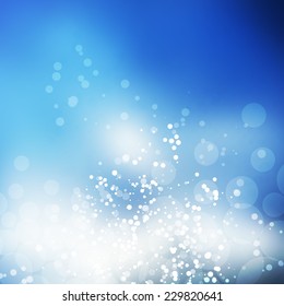 Sparkling Cover Design Template with Abstract, Blurred Background