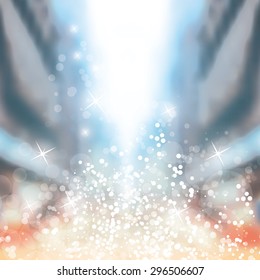Design-Vorlage für glänzende Cover mit abstraktem, unscharfem Hintergrund