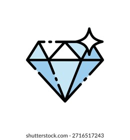 Uma joia de diamante cintilante que representa o valor monetário premium e a associação exclusiva.