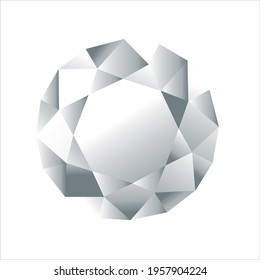 sparkling diamond gemstone vector art 