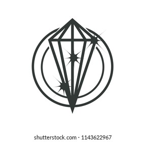 Sparkling diamond logo