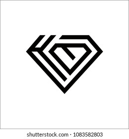 Sparkling diamonds icon. Logo template. Vector illustration.