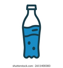 Sparkling Drink Illustration - Minimalist Sparkling Drink Illustration Vector File