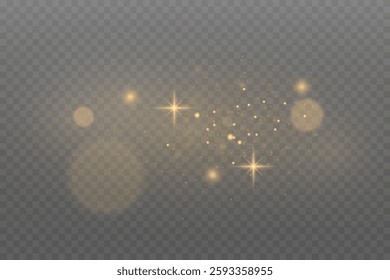 Sparkling dust and sparks of light, the flash of a star. Magic sparkling background.