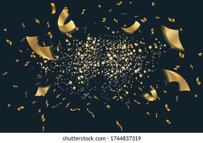 Sparkling elegant gold background vector
