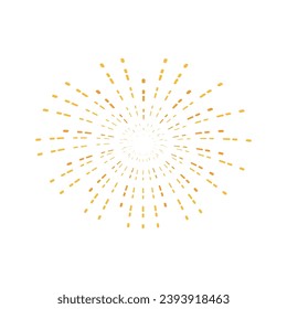 Sparkling Firework illustration template vector flat design