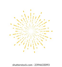 Sparkling Firework illustration template vector flat design