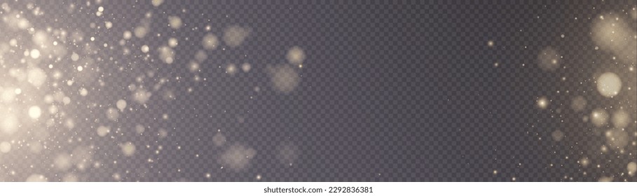 Sparkling glare light effects with colorful shimmer. Beautiful lens flare effect with bokeh, glittery particles and rays. Shining abstract background. Vector illustration