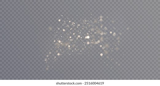Sparkling glare light effects with colorful shimmer. Beautiful lens flare effect with bokeh, shiny particles and glare. Shining abstract background. Vector illustration