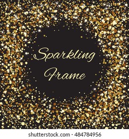 Sparkling glitter frame