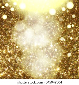 Sparkling glitter texture background with glows and bokeh