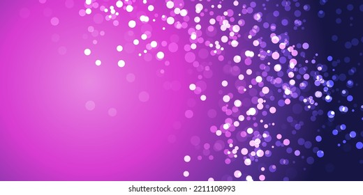Sparkling, Glittering Abstract Background Design - Blue and Purple Colored Multi Purpose Vector Template, Base for Holiday Designs
