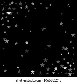 Sparkling gold stars background, golden christmas lights confetti falling.