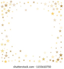 Sparkling Gold Stars Background Golden Christmas Stock Vector (Royalty ...