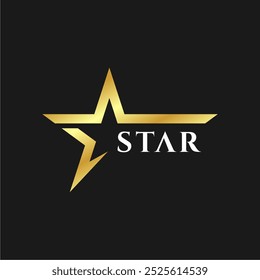 Estrelas de ouro cintilante para os indicados