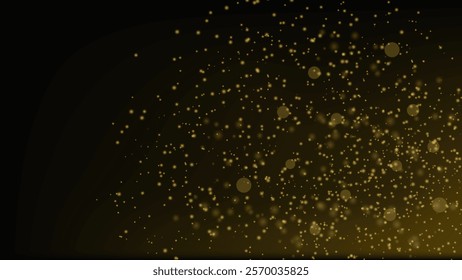 Sparkling golden particles explosion vector