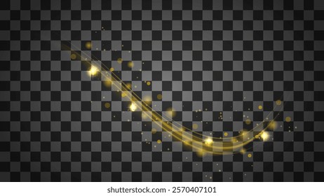 Sparkling golden particles explosion vector